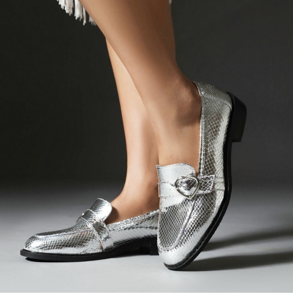 Circus by Sam Edelman Hendricks Silver Loafers for Women